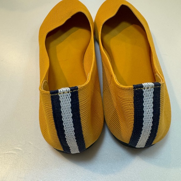 Mia Aubrey knit fabric yellow flats sz 7.5M - Picture 3 of 5